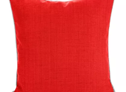 Poszewka jednokolorowa 45x45 GARDEN 3 czerwona na taras wodoodporna