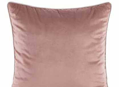Poszewka welwetowa 45x45 GAJA 2 jednokolorowa ciemny róż obszyta lamówką