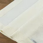 Bieżnik 40x200 LILIAN kremowy wzór roślinny z nicią złotą wykończony listwą - 6