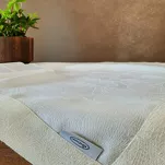 Bieżnik 40x200 LILIAN kremowy wzór roślinny z nicią złotą wykończony listwą - 2