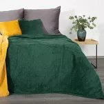 Koc 200x220 CINDY 3 ciemna zieleń puszysty w jodełkę Design 91 - 2