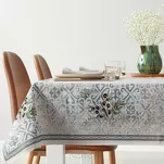 Obrus gobelinowy 140x180 4094 naturalny niebieski gałązka oliwna - 8