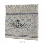 Obrus gobelinowy 140x180 4094 naturalny niebieski gałązka oliwna - 7