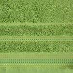 Ręcznik 30x50 POLA zielony z kolorową bordiurą zakończoną stebnowaniem 500 g/m2 - 2