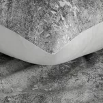 Pościel satynowa 220x200 SPRING 71 srebrna stalowa z wzorem marmurkowym z kolekcji Classic - 3