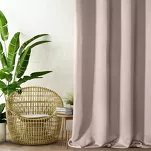Zasłona na przelotkach 135x250 PARISA zaciemniająca pudrowa jednokolorowa Design 91 - 2