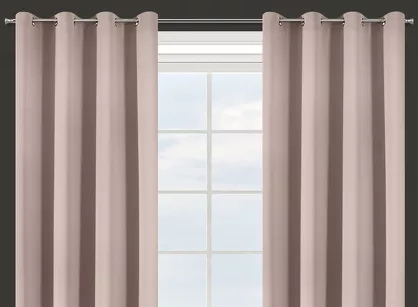 Zasłona na przelotkach 135x250 PARISA zaciemniająca pudrowa jednokolorowa Design 91