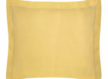 Poszewka bawełniana NOVAC musztardowa 70x80 z 5 cm zakładką
