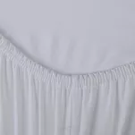 Prześcieradło z bawełny jersey 3 z gumką białe 240x220 - 2