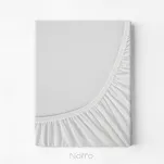 Prześcieradło z bawełny jersey 3 z gumką białe 240x220 - 4