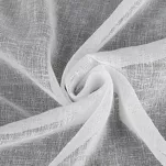 Zasłona na przelotkach 140x250 ANGELICA biała z etaminy z wzorem deszczyku - 6