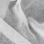 Zasłona na przelotkach 140x250 ANGELICA biała z etaminy z wzorem deszczyku - 4