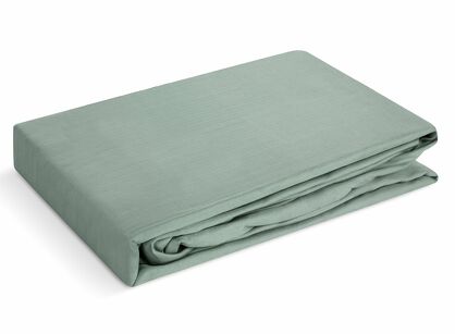 Prześcieradło z satyny bawełnianej z gumką NOVA 3 szałwiowe 100x200