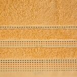 Ręcznik 50x90 POLA morelowy z kolorową bordiurą zakończoną stebnowaniem 500 g/m2 - 2