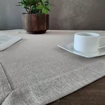 Nakładka 85x85 STELLA 2 srebrna zdobiona kantą z wplecioną nicią srebrną - 5