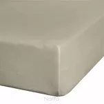 Prześcieradło z bawełny jersey 3 z gumką beżowe 240x220 - 6