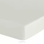 Prześcieradło z bawełny renforce z gumką 140x200 kremowe BASIC - 5