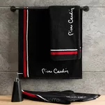Ręcznik DARIO 50x90 Pierre Cardin czarny zdobiony kontrastową bordiurą z napisami Pierre Cardin 450 g/m2 - 5
