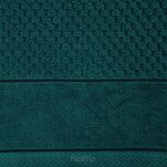 Ręcznik 30x50 FRIDA turkusowy z fakturą kosteczki i szeroką welurową bordiurą 500 g/m2 - 2