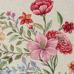 Bieżnik gobelinowy 45x140 1413 naturalny z nadrukiem kolorowych kwiatów - 2