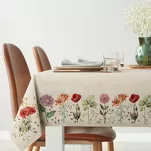 Obrus gobelinowy 140x180 1239 naturalny z wzorem kwiatów polnych - 6