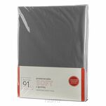 Prześcieradło z mikrowłókna z gumką 160x200 SOFT stalowe Design 91 - 4
