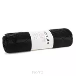 Narzuta na fotel 70x160 LUIZ 5 czarna welwetowa pikowana w subtelny geometryczny wzór z kolekcji Design 91 - 5