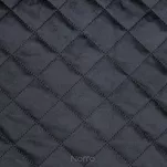 Narzuta na fotel 70x160 LUIZ 5 czarna welwetowa pikowana w subtelny geometryczny wzór z kolekcji Design 91 - 6