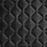Narzuta welwetowa 170x210 DIMON czarna pikowana w geometryczny wzór - 3