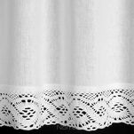 Zazdrostka gotowa na szelkach 150x30 VINCE biała zdobiona koronką - 6
