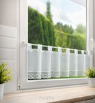 Zazdrostka gotowa na szelkach 150x30 VINCE biała zdobiona koronką - 8