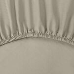 Prześcieradło z bawełny renforce z gumką 100x200 beżowe BASIC - 2