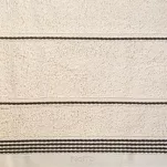 Ręcznik 50x90 MIRA beżowy zdobiony bordiurą w pasy 500 g/m2 - 2