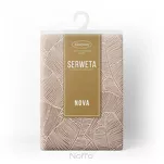 Nakładka 85x85 ISLA ciemny beż z żakardowym wzorem liści bananowca - 6