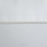 Obrus elegancki 145x260 MADELE biały zdobiony srebrną lamówką - 2