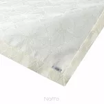 Nakładka 85x85 LILIAN kremowa wzór roślinny z nicią złotą wykończony listwą - 9