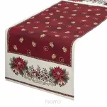Bieżnik świąteczny 45x140 481 czerwony z motywem gwiazdy betlejemskiej - 6