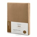 Prześcieradło z satyny bawełnianej z gumką NOVA 3 ceglane 160x200 - 5