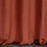 Zasłona na przelotkach 140x250 LILI welwetowa mahoniowa z wytłaczanym falującym wzorem - 8