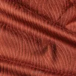 Zasłona na przelotkach 140x250 LILI welwetowa mahoniowa z wytłaczanym falującym wzorem - 3