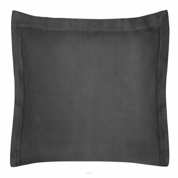 Poszewka bawełniana NOVAC czarna 40x40 z 3 cm zakładką