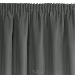 Zasłona na taśmie 140x175 RITA jednokolorowa grafitowa z miękkiej tkaniny - 8