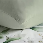Pościel z mikrowłókna 220x200 VERANO 10 biała oliwkowa wzór kwiatowy Design 91 - 3