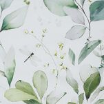 Pościel z mikrowłókna 220x200 VERANO 10 biała oliwkowa wzór kwiatowy Design 91 - 5