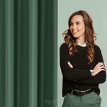 Zasłona gotowa na przelotkach 140x250 ADARI ciemna zieleń jednokolorowa z matowej tkaniny - 11