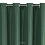 Zasłona gotowa na przelotkach 140x250 ADARI ciemna zieleń jednokolorowa z matowej tkaniny - 5