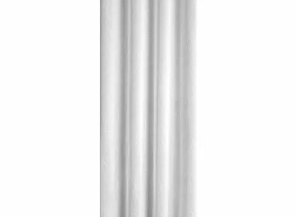 Zasłona gotowa na przelotkach 140x250 VESTA biała w stylu eko z błyszczącą nicią