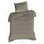 Pościel satynowa 160x200 NOVA 3 jednokolorowa gładka kawowa - 3