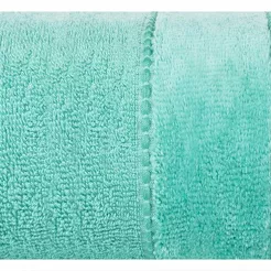 Ręcznik bawełniany 50x90 MARI miętowy z welurową bordiurą w pasy