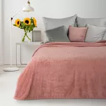 Koc 170x210 CINDY 4 różowy puszysty w drobne trójkąty Design 91 - 2